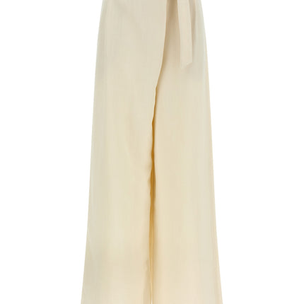Brunello Cucinelli White Viscose Casual Pants