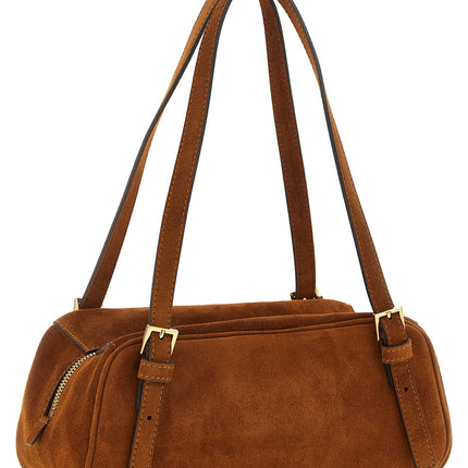 Versace Brown Calfskin Shoulder Bag