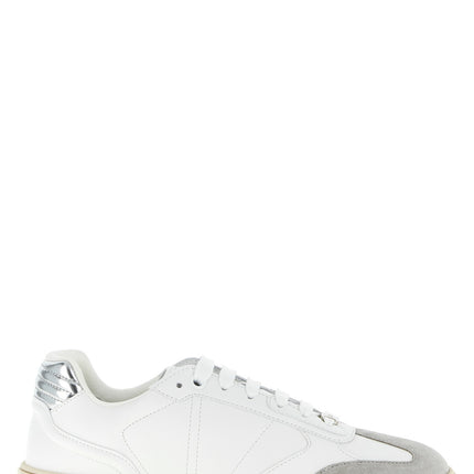 Versace White Calfskin Low Top Sneakers