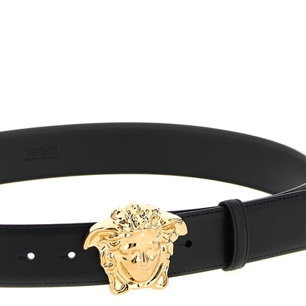 Versace Black Calfskin Regular Belt