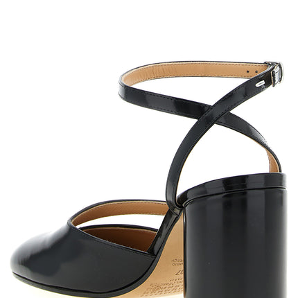 Maison Margiela Black Calfskin Mid Heel Pumps