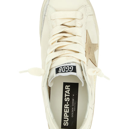 Golden Goose White Cowhide Low Top Sneakers