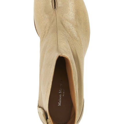 Maison Margiela Gold Cashmere Ankle Boots