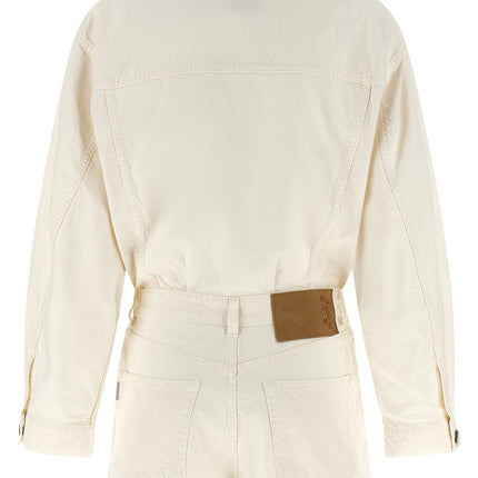 Haikure White Cotton Rompers