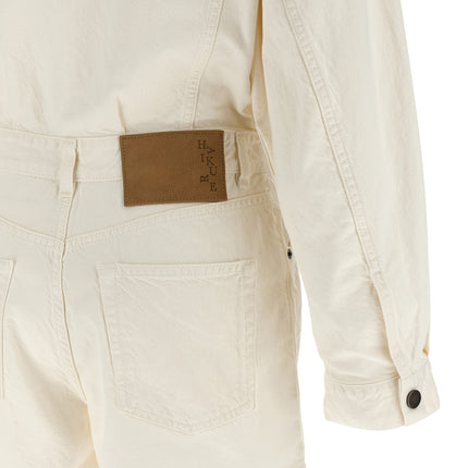 Haikure White Cotton Rompers