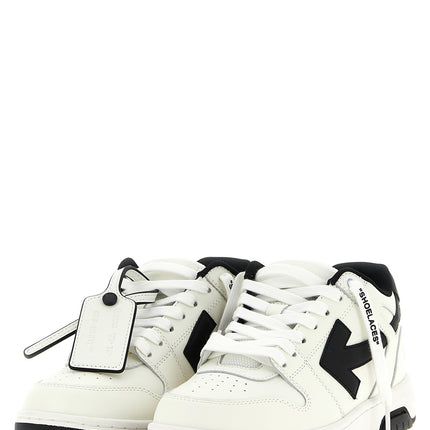 Off-White Bicolor Calfskin Low Top Sneakers