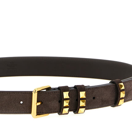 Valentino Garavani Brown Cowhide Belt