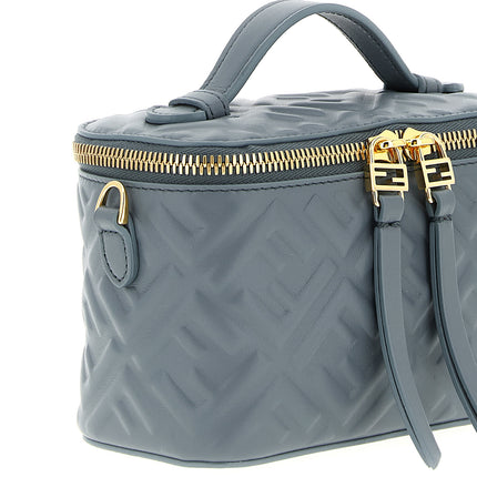 Fendi Blue Lamb Leather Handbag