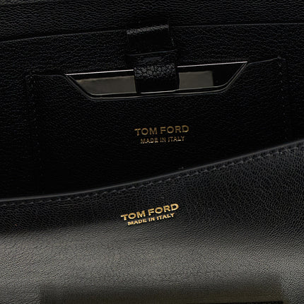 Tom Ford Black Goatskin Shoulder Bag