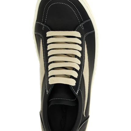 Rick Owens Bicolor Cowhide Low Top Sneakers