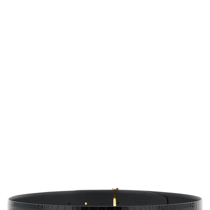 Tom Ford Black Calfskin Regular Belt