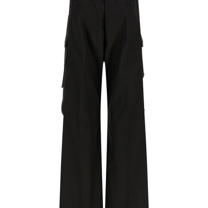 Rick Owens Black Cotton Cargo Pants