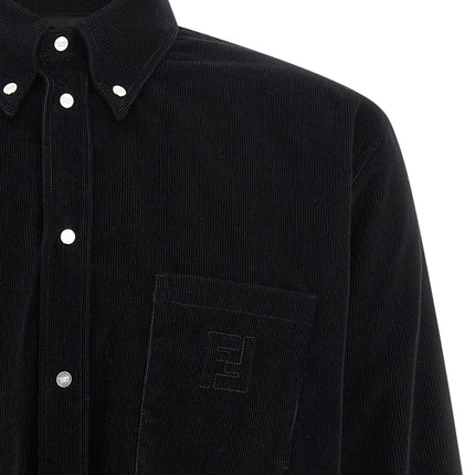 Fendi Black Cotton Blouse