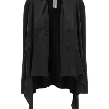 Rick Owens Black Wool Cardigan