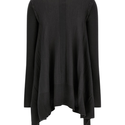 Rick Owens Black Wool Cardigan