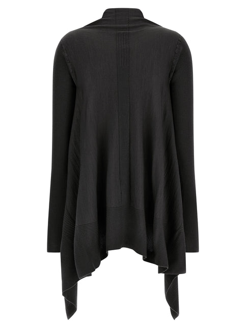 Rick Owens Black Wool Cardigan