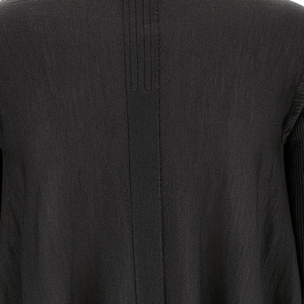 Rick Owens Black Wool Cardigan