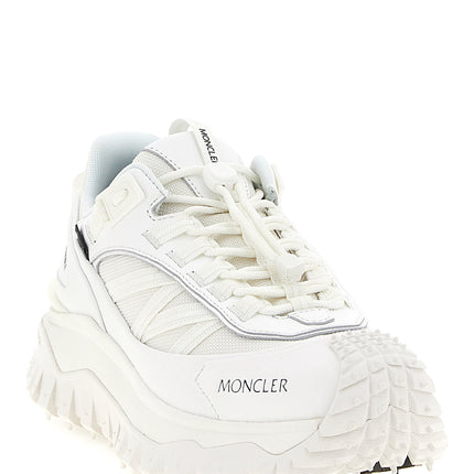 Moncler White Polyamide Athletic Sneakers