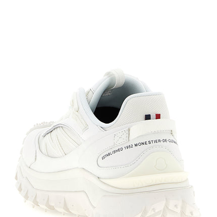 Moncler White Polyamide Athletic Sneakers