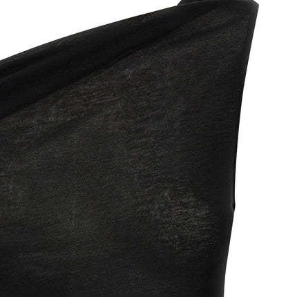 Rick Owens Black Viscose T-Shirt
