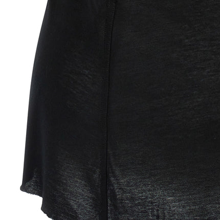 Rick Owens Black Viscose T-Shirt