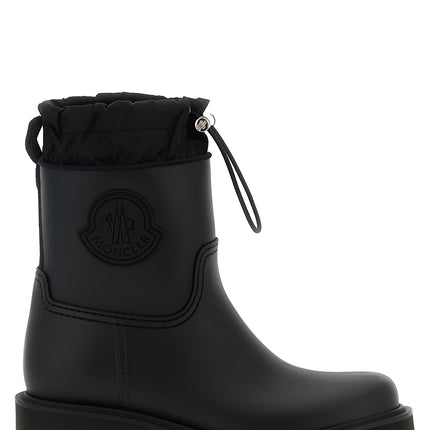 Moncler Black Pvc Ankle Boots