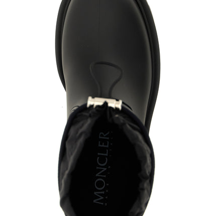 Moncler Black Pvc Ankle Boots