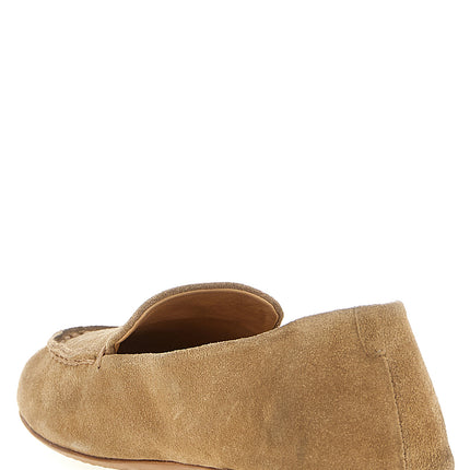 Marsell Beige Calfskin Slip-On Loafers