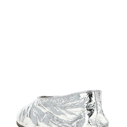 Marsell Silver Calfskin Ballet Flats