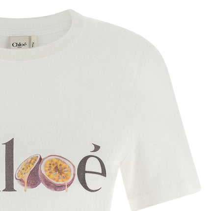 Chloé White Cotton T-Shirt