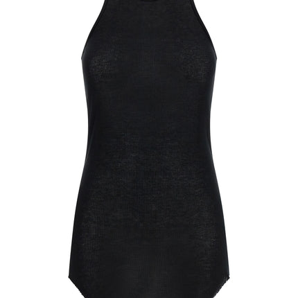 Rick Owens Black Viscose Tank Tops