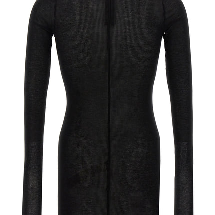 Rick Owens Black Viscose T-Shirt