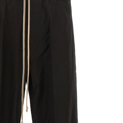 Rick Owens Black Cotton Casual Pants
