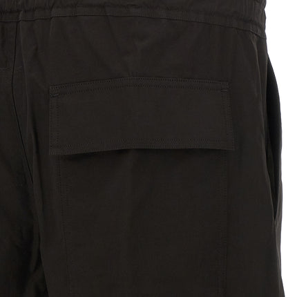 Rick Owens Black Cotton Casual Pants