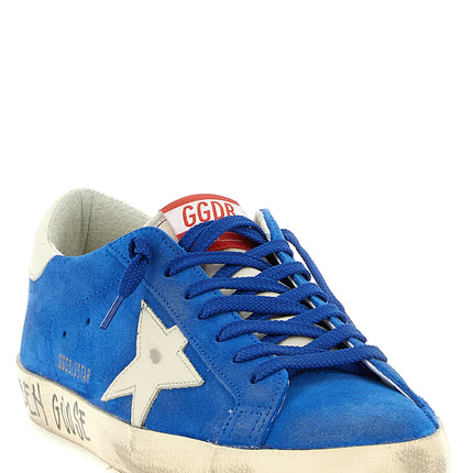 Golden Goose Blue Cowhide Athletic Sneakers