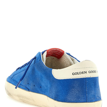 Golden Goose Blue Cowhide Athletic Sneakers