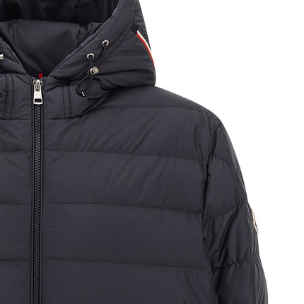 Moncler Blue Polyester Full-Length Jacket