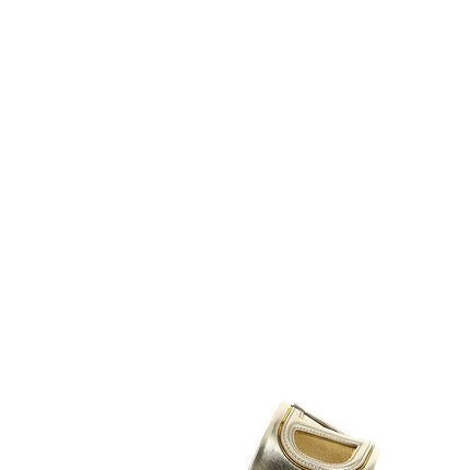 Valentino Garavani Gold Calfskin Slides