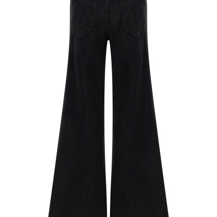 Mother Denim Black Cotton Flared Jeans