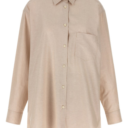 The Andamane Beige Cotton Dress Shirt