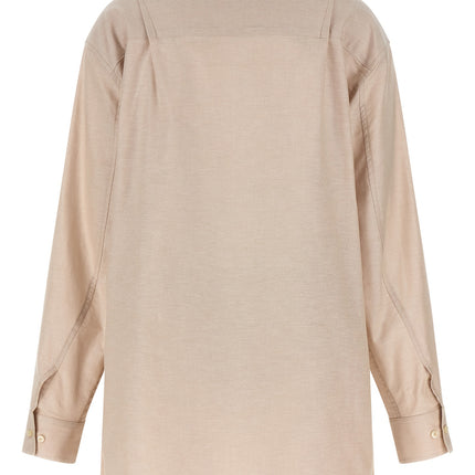 The Andamane Beige Cotton Dress Shirt