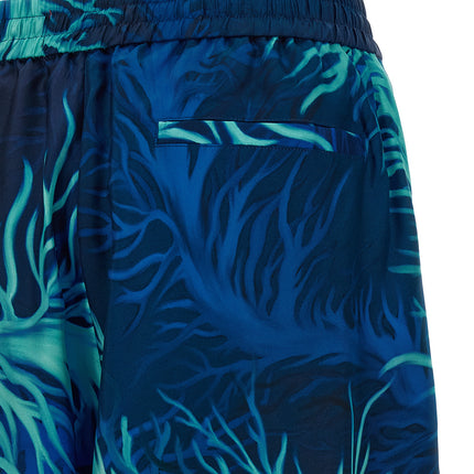 F.R.S. - FOR RESTLESS SLEEPERS Blue Silk Casual Pants
