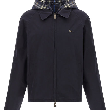Burberry Blue Cotton Full-Length Jacket