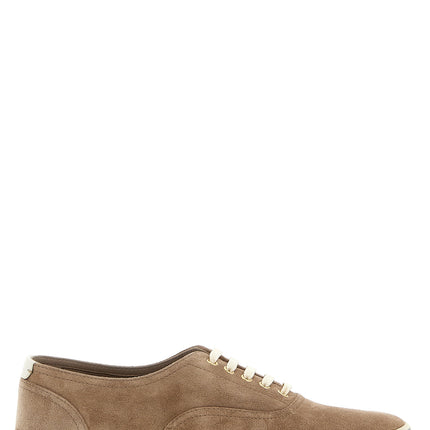 Brunello Cucinelli Beige Calfskin Low Top Sneakers