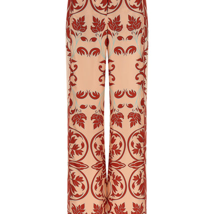 F.R.S. - FOR RESTLESS SLEEPERS Multicolor Silk Casual Pants