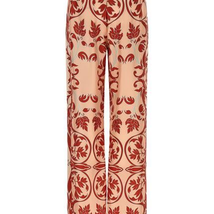 F.R.S. - FOR RESTLESS SLEEPERS Multicolor Silk Casual Pants