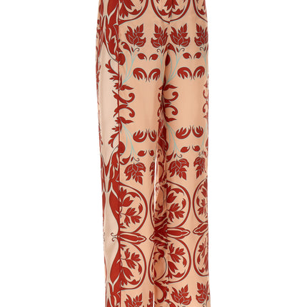 F.R.S. - FOR RESTLESS SLEEPERS Multicolor Silk Casual Pants