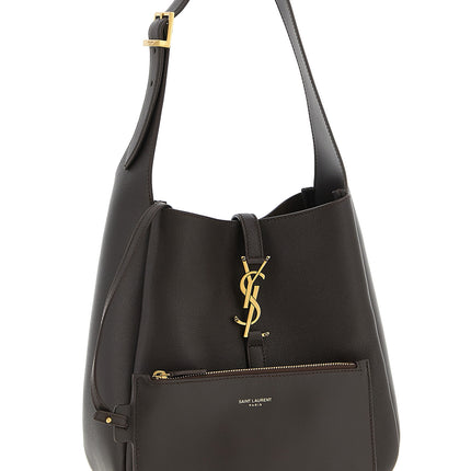 Saint Laurent Brown Calfskin Shoulder Bag