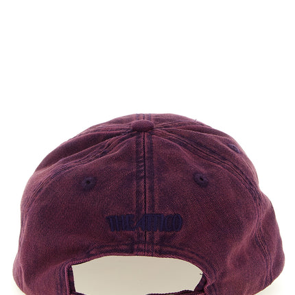 The Attico Purple Cotton Cap (Baseball Hat)