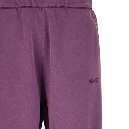The Attico Purple Cotton Joggers (Workout Pants)